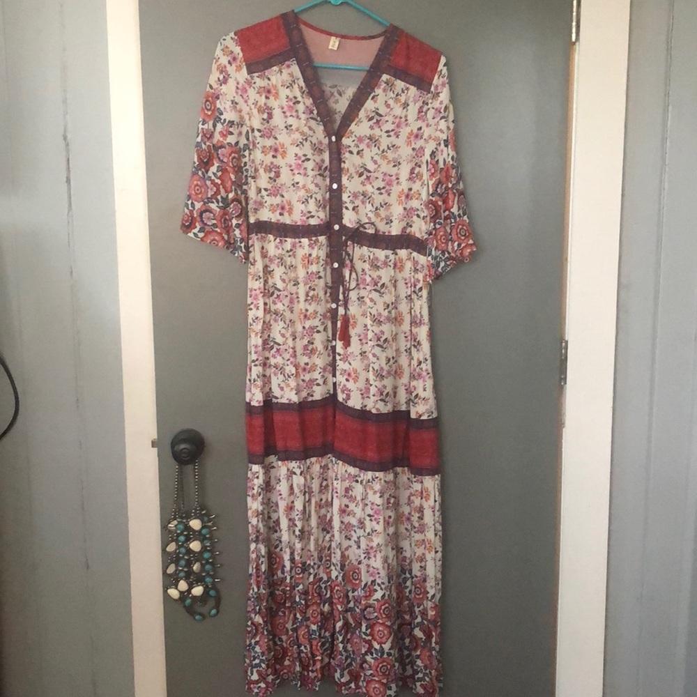 Boho Floral Maxi Dress